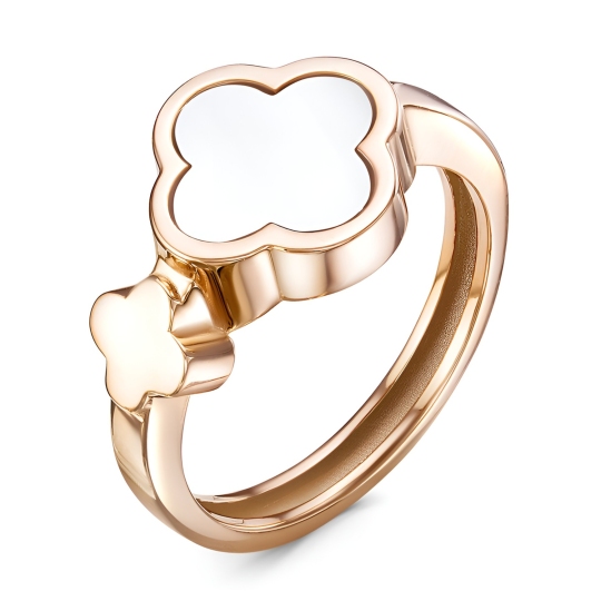 Кольцо из золота с перламутром