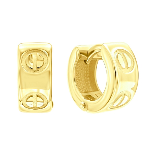 Серьги из лимонного золота