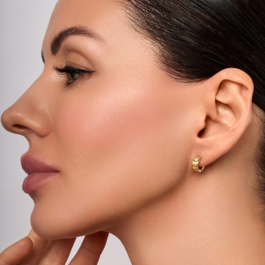 Серьги из лимонного золота