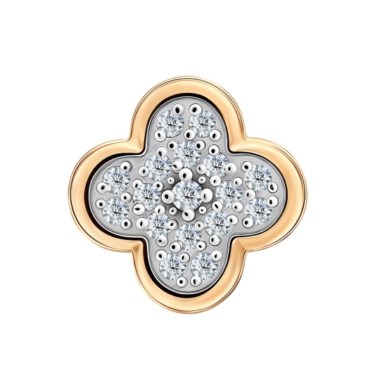 Подвеска из золота с фианитами