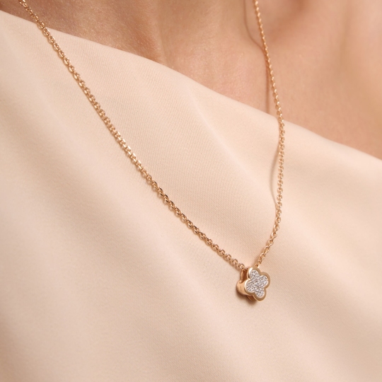 Подвеска из золота с фианитами