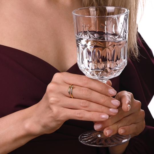 Кольцо из лимонного золота