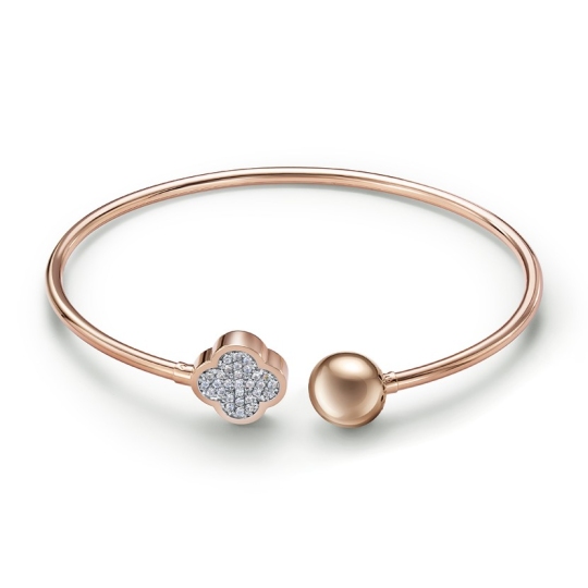 Браслет из золота с фианитами