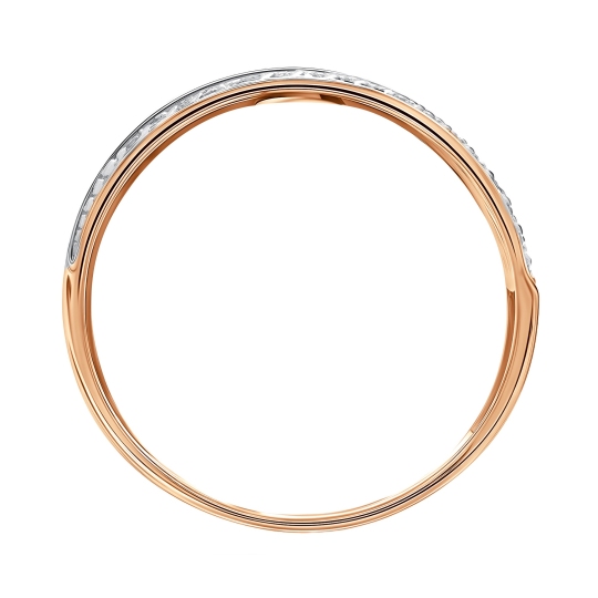 Кольцо из золота с фианитами