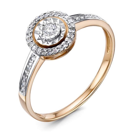 Кольцо из золота с бриллиантами