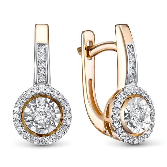 Серьги из золота с бриллиантами