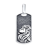 Подвеска из серебра с чернением 