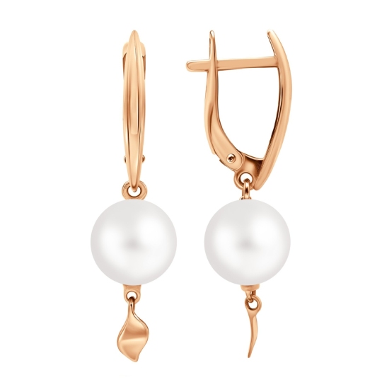 Серьги из золота с жемчугом