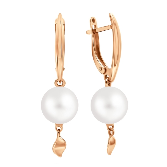 Серьги из золота с жемчугом