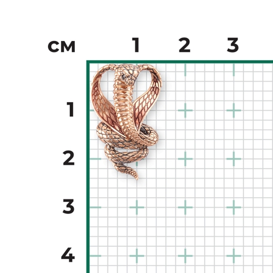 Подвеска из золота с фианитами 
