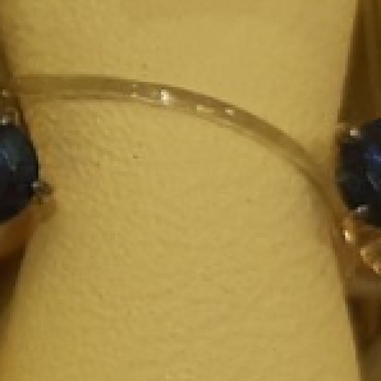 Серьги из золота с сапфирами