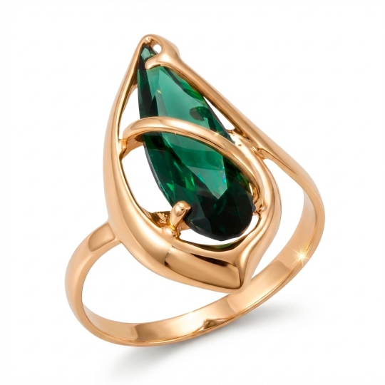 Кольцо из золота с турмалином