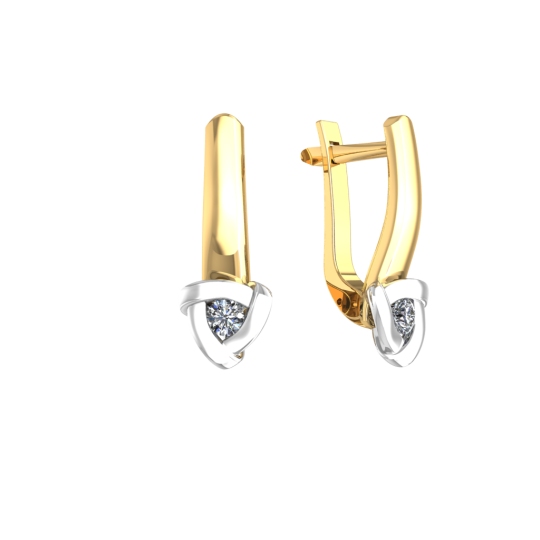Серьги из золота с бриллиантами