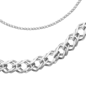 Цепь из белого золота плетения 