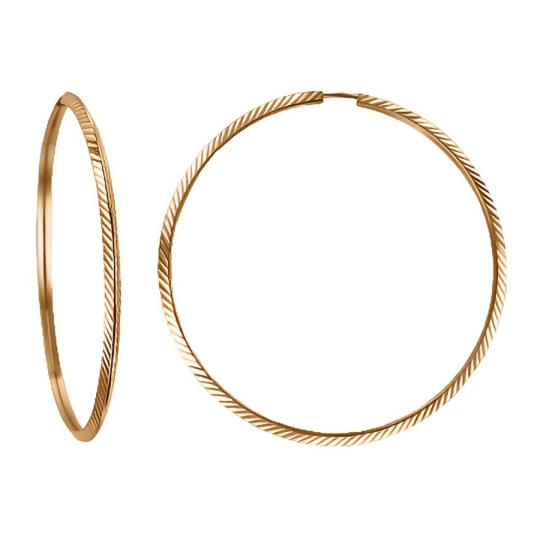 Серьги-конго из золота