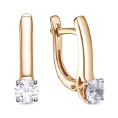 Серьги из золота с бриллиантами 0,8 ct