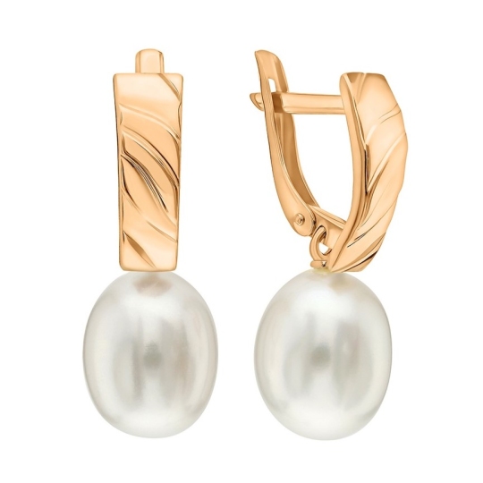 Серьги из золота с жемчугом