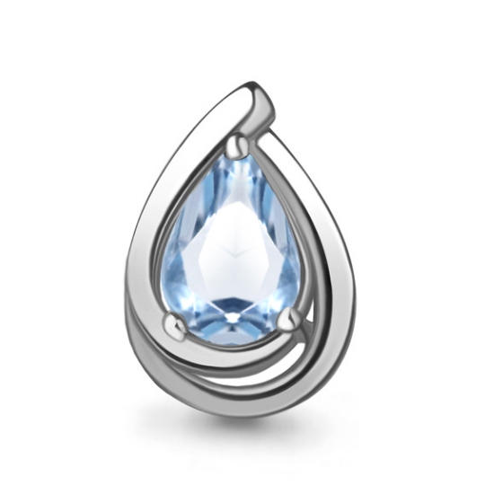 Подвеска из серебра с топазом