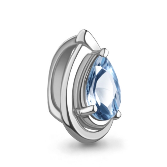 Подвеска из серебра с топазом